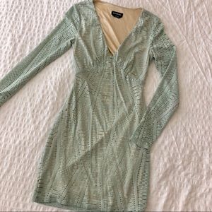 Pale green Bebe dress